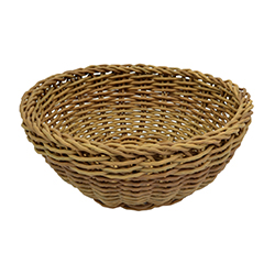 Weidenkorb aus Kunststoff, Ø 180 x 95 mm