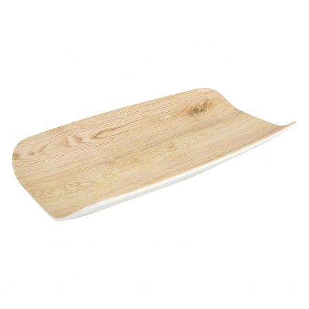 Tura, gebogene Platte mit Holz-Effekt, GN 1/3, 40 mm hoch