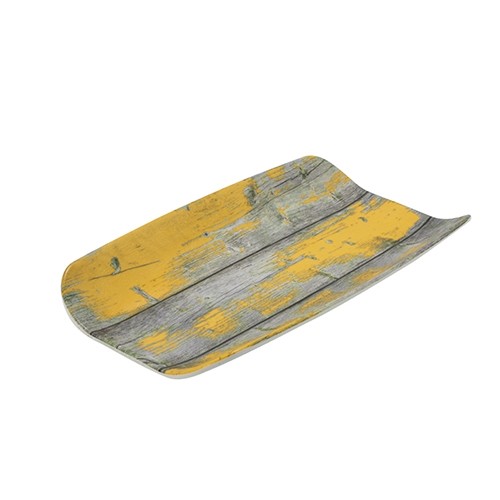 Tura, gebogene Platte mit Holz-Effekt, GN 1/3, 40 mm hoch