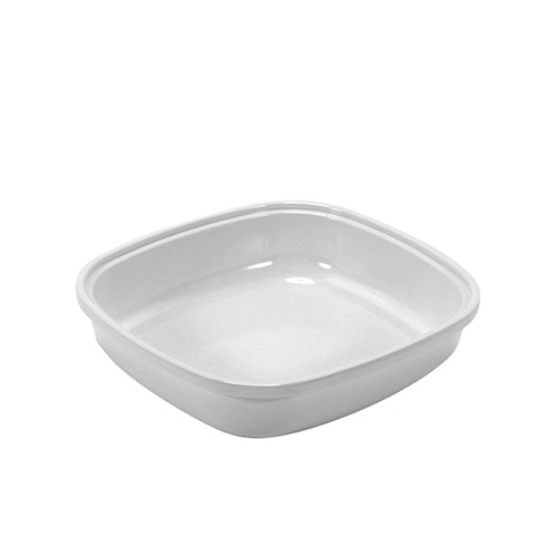 Tura, Einleger, GN 1/6, 40 mm hoch, 0,5 Liter, Weiß - Dalebrook Produktbild für Lebensmittelpräsentation, Frischetheke
