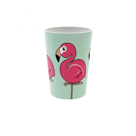 Becher mit Flamingo als Motiv - Dalebrook Produktbild für Lebensmittelpräsentation