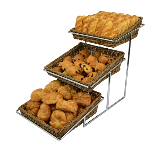 Buffet-Leiter, verchromt, 430 x 330 x 710 mm