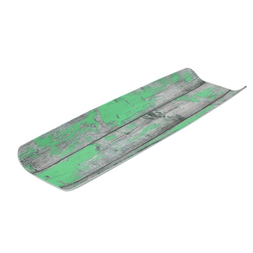 Tura, gebogene Platte mit Holz-Effekt, GN 2/4, 40 mm hoch - Dalebrook Produktbild für Lebensmittelpräsentation, Frischetheke