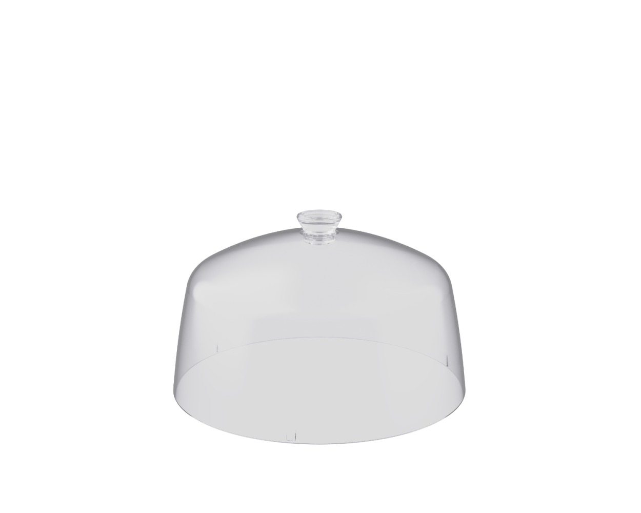 Haube für Tortenplatte, klarer Griff