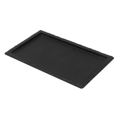 Tablett, Schiefer-Effekt, GN 1/1, (10 Stück) - Dalebrook Produktbild für Lebensmittelpräsentation, Frischetheke